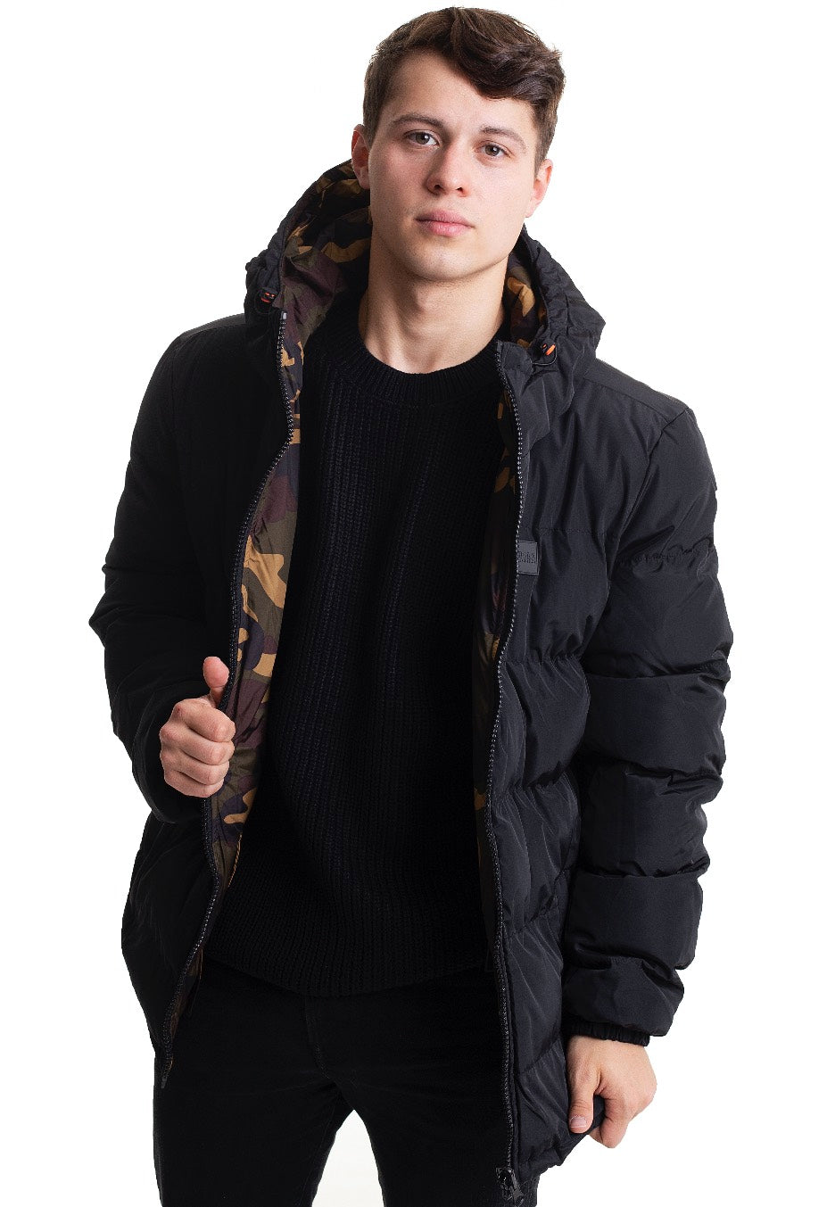 urban-classics-reversible-black-woodcamo-veste-hiver-homme image 5