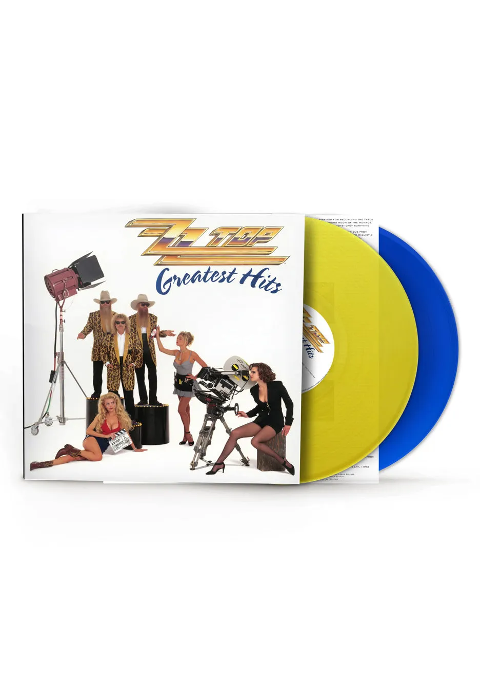 zz-top-greatest-hits-double-vinyle-jaune-bleu-translucent image 1