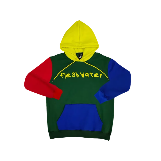 fleshwater-color-block-sweatshirt-sweat-brod-logo image 1