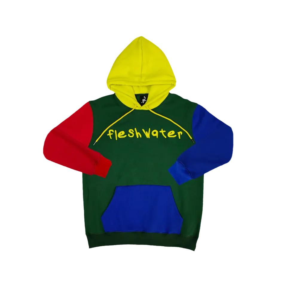 fleshwater-color-block-sweatshirt-sweat-brod-logo image 1