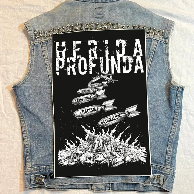 783punx-backpatch-herida-profunda-refugees-welcome-patch-dos image 1