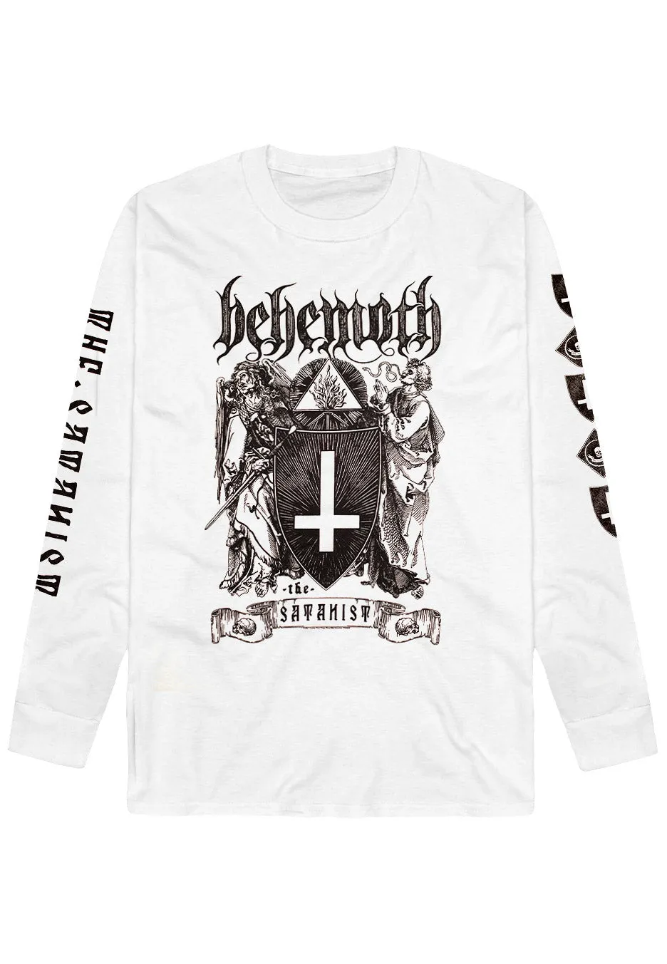 behemoth-the-satanist-longsleeve-blanc-jersey-black-metal image 1