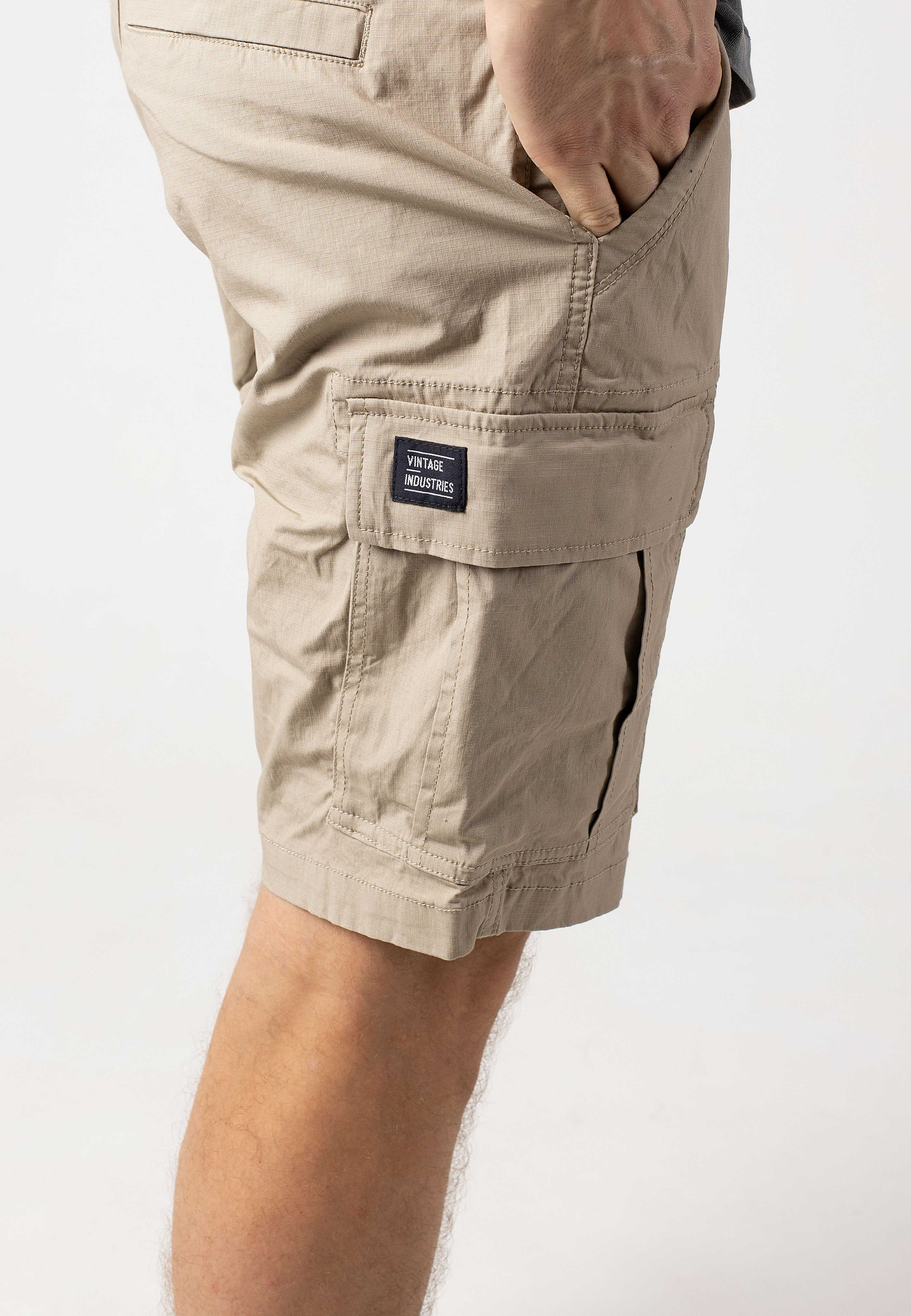 vintage-industries-ryker-short-beige-cargo-coton image 5