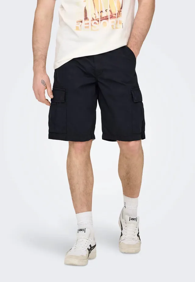 only-sons-loc-0157-short-cargo-noir-coton-homme image 1