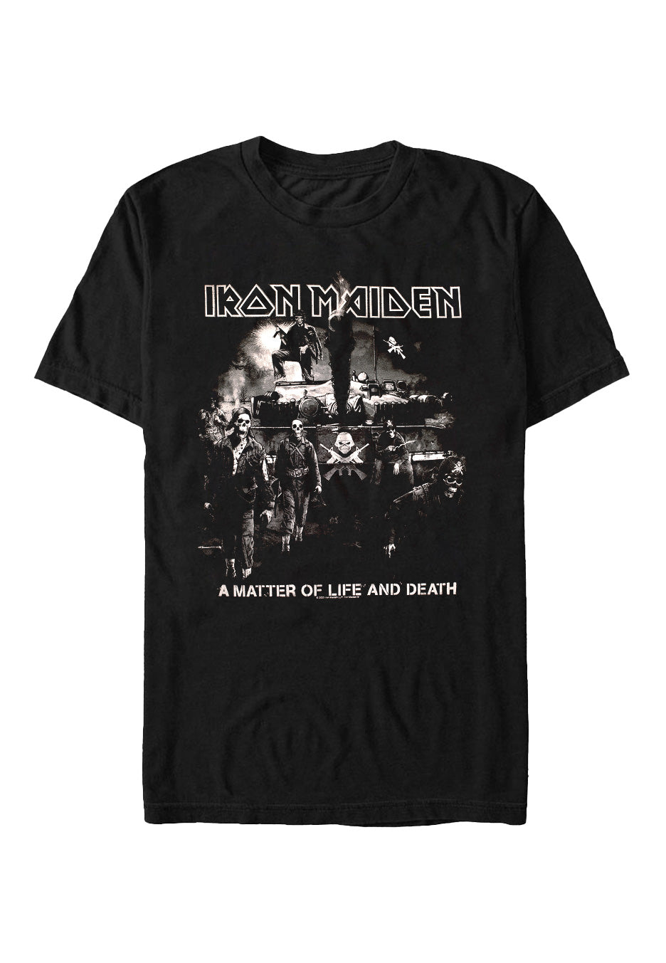 iron-maiden-matter-of-life-or-death-t-shirt-homme-noir image 1