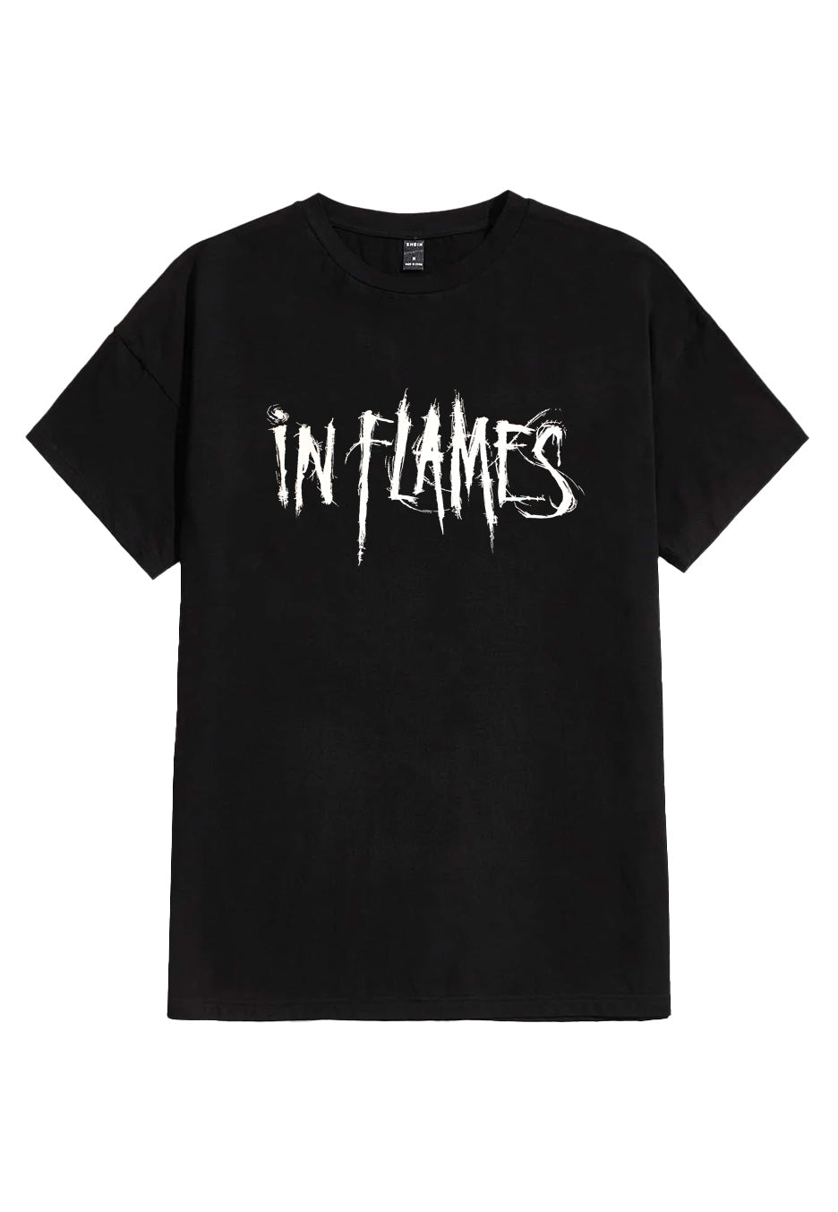 in-flames-logo-t-shirt-noir-death-metal-homme image 1
