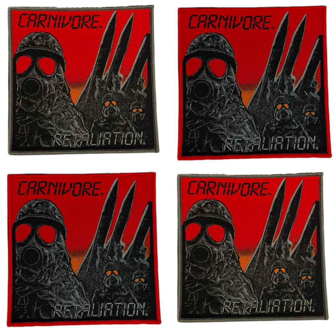 783punx-carnivore-retaliation-patch-tiss-bordure-rouge image 1