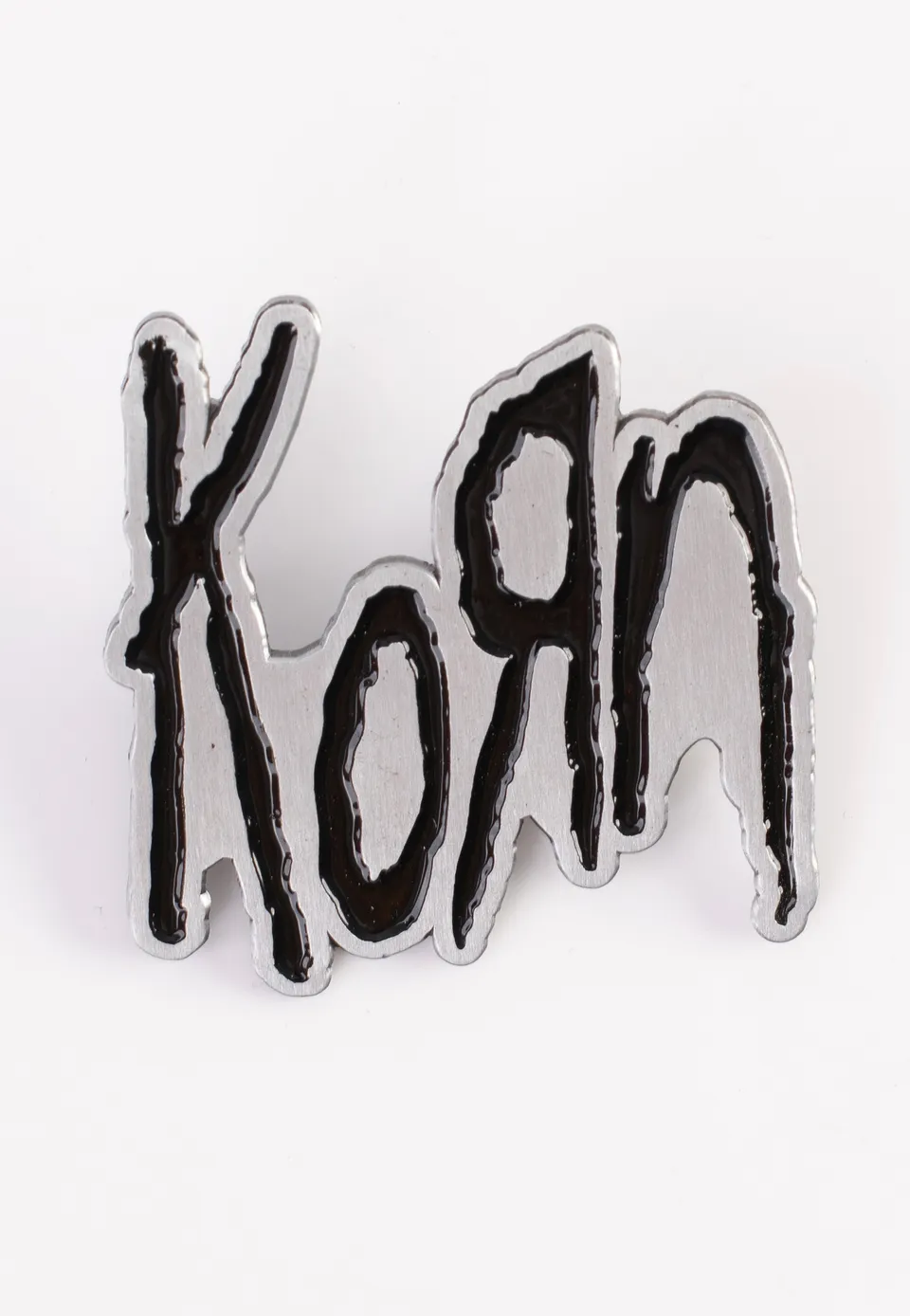 korn-logo-pin-noir-accessoire-nu-metal-taille-unique image 1