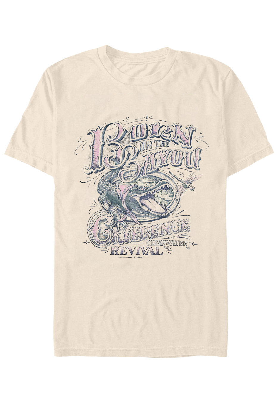 creedence-clearwater-revival-born-on-the-bayou-t-shirt-sable-homme image 1