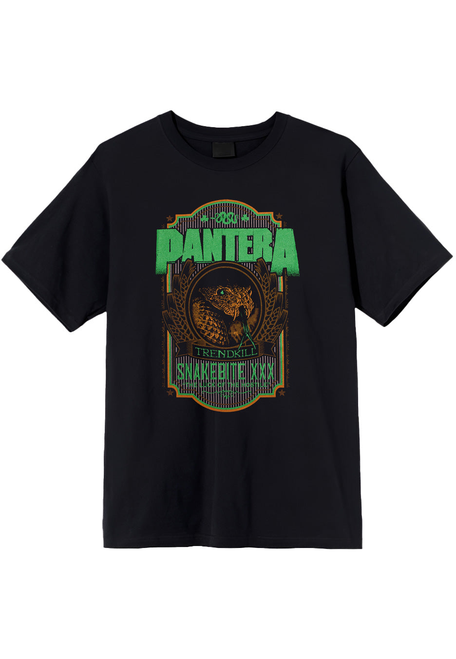 pantera-snakebite-t-shirt-noir-homme image 1