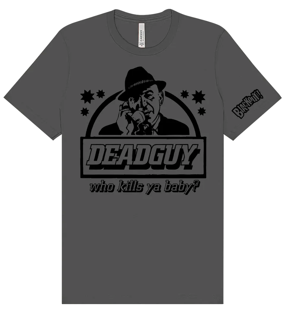 blackout-deadguy-who-kills-ya-baby-t-shirt-gris-taille-l image 1