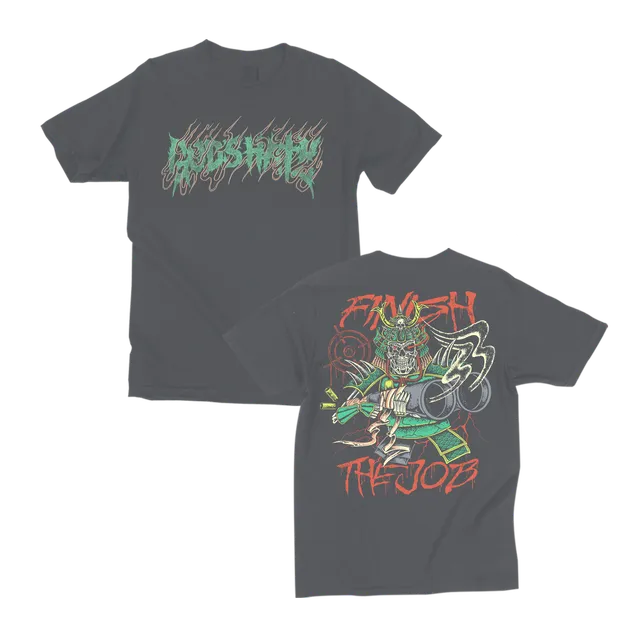 closed-casket-activities-god-s-hate-samurai-shotgun-t-shirt-poivre image 1