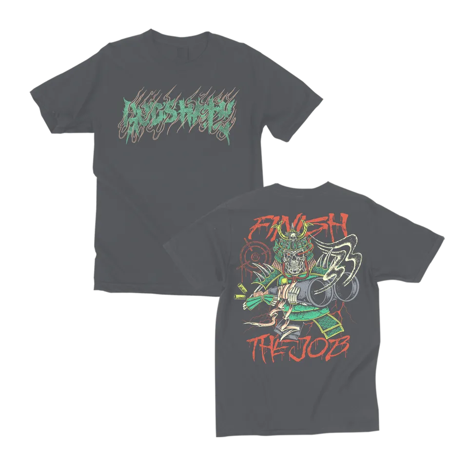 closed-casket-activities-god-s-hate-samurai-shotgun-t-shirt-poivre image 1