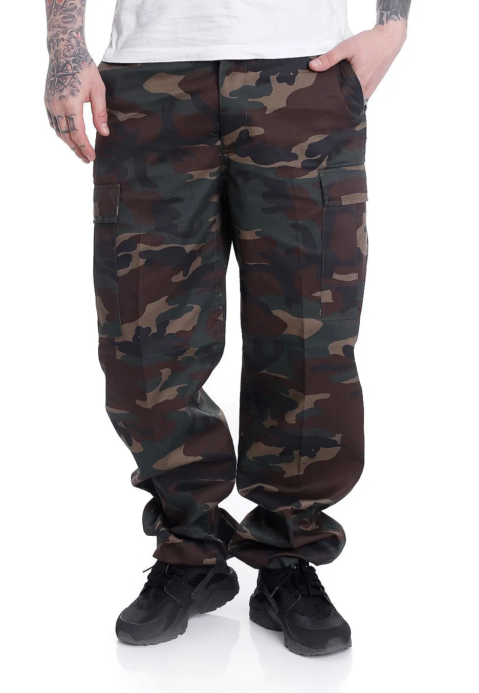 brandit-us-ranger-woodland-pantalon-cargo-camouflage image 1