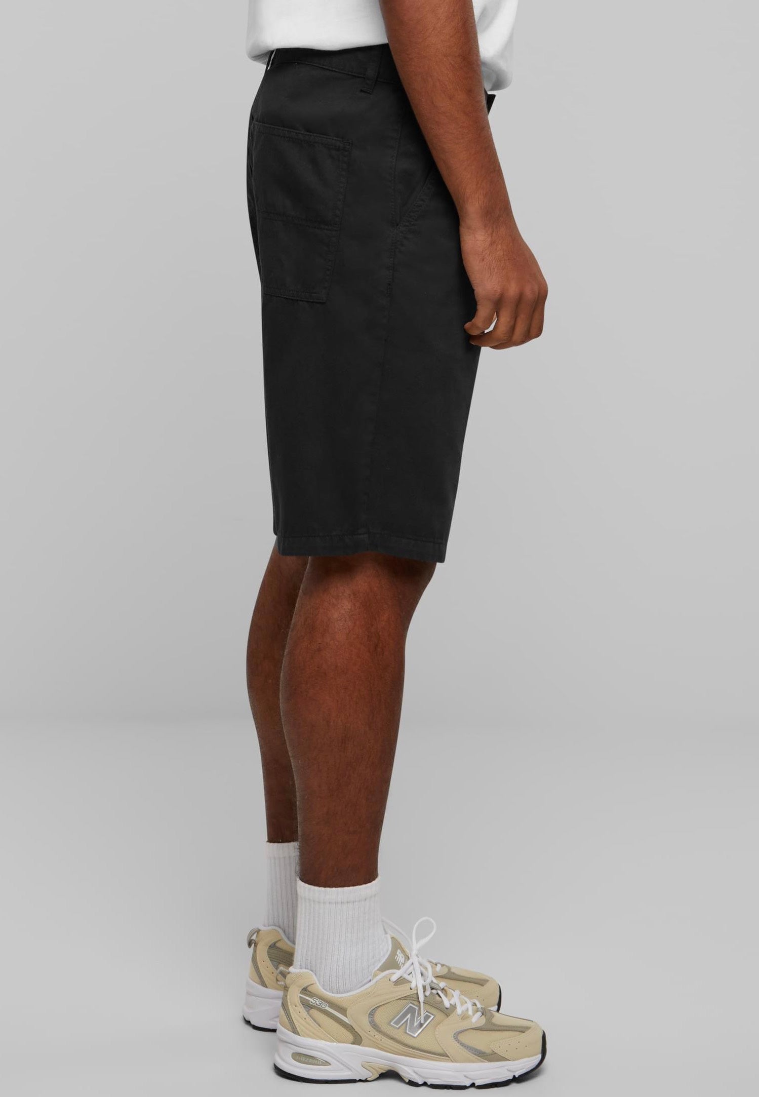 urban-classics-organic-skater-chino-short-noir-homme image 3
