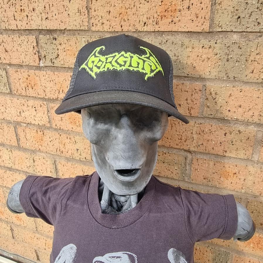 gorguts-logo-casquette-trucker-phosphorescente-jaune image 1