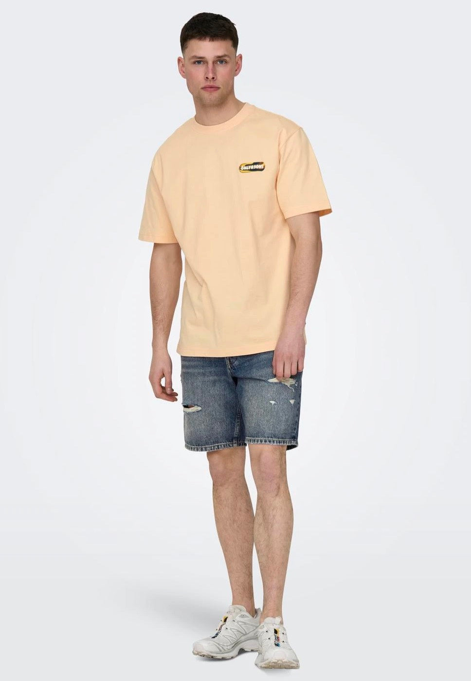 only-sons-edge-ram-short-jean-bleu-dark-blue-homme image 4