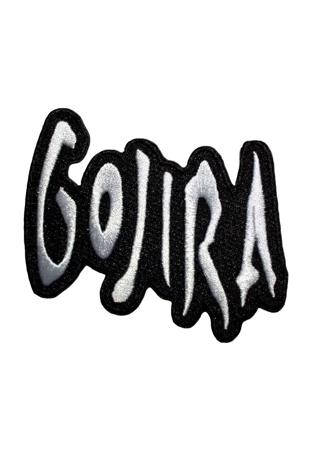 gojira-logo-patch-cusson-blanc-death-metal-onesize image 1