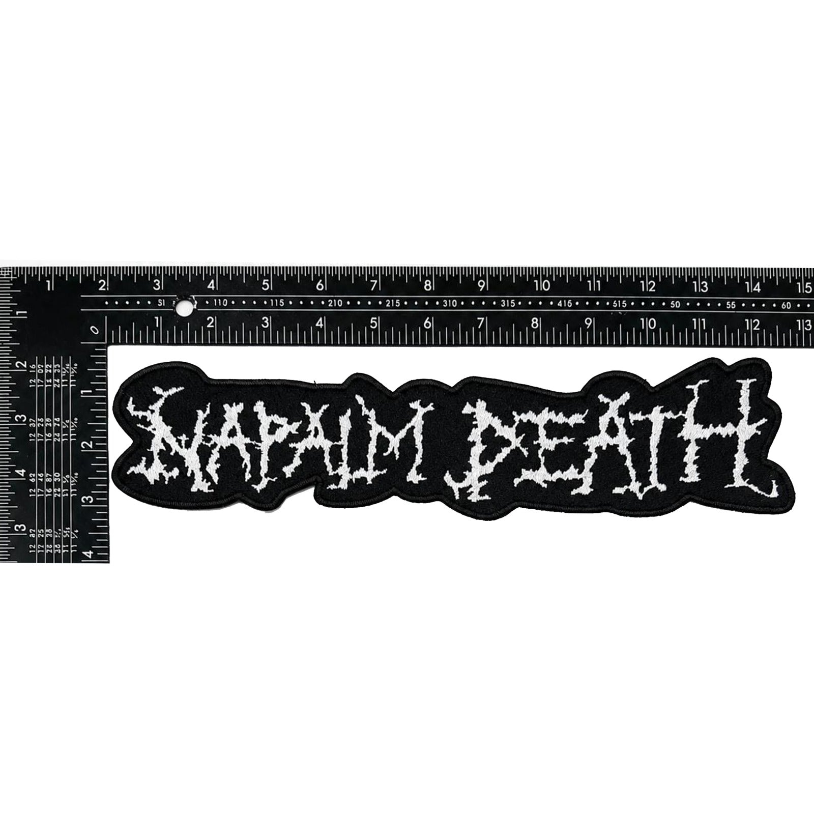 napalm-death-logo-backpatch-tiss-oversize-blanc image 3