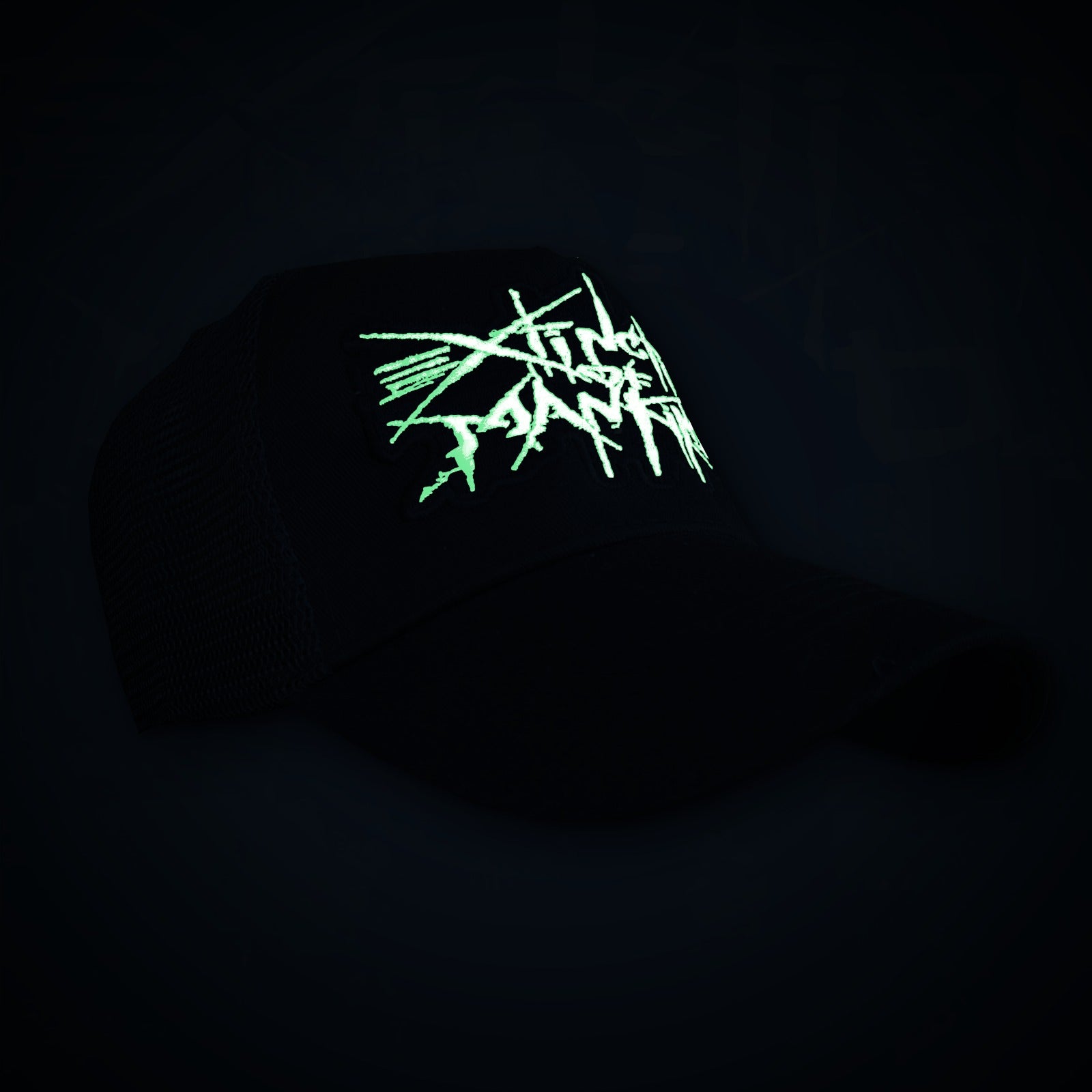 extinction-of-mankind-casquette-trucker-logo-phosphorescent image 2