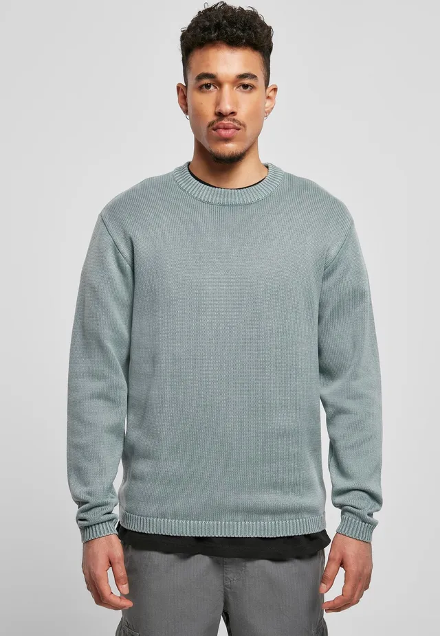 urban-classics-washed-dusty-blue-pullover-bleu-homme image 1