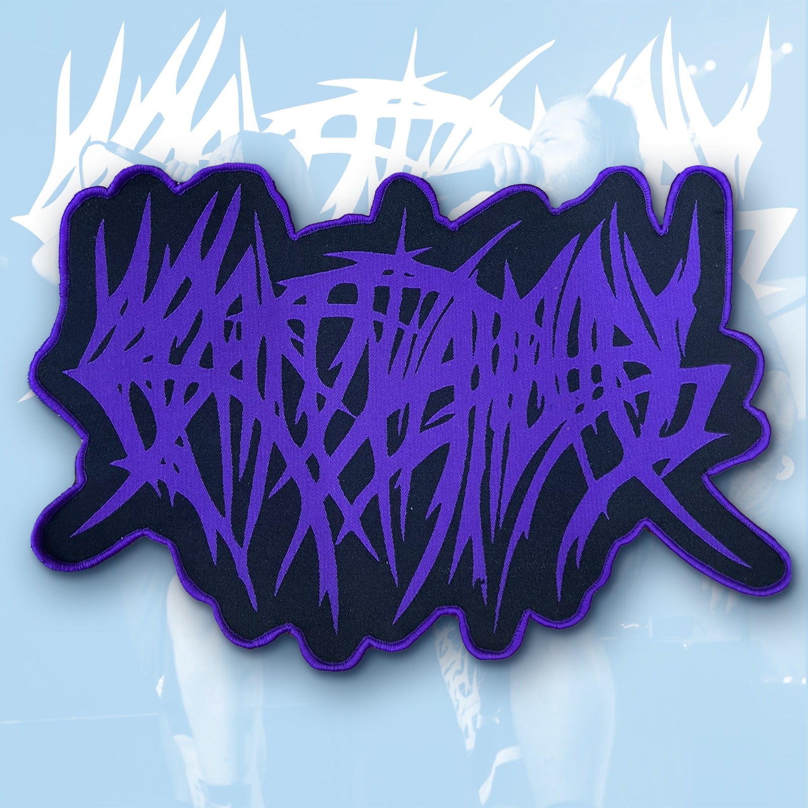 crepitation-logo-patch-oversized-tiss-bordure-noire image 2