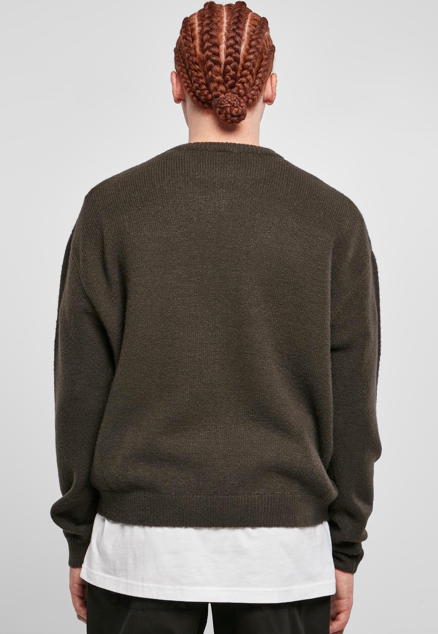 urban-classics-oversized-chunky-blackbird-pull-gris image 3