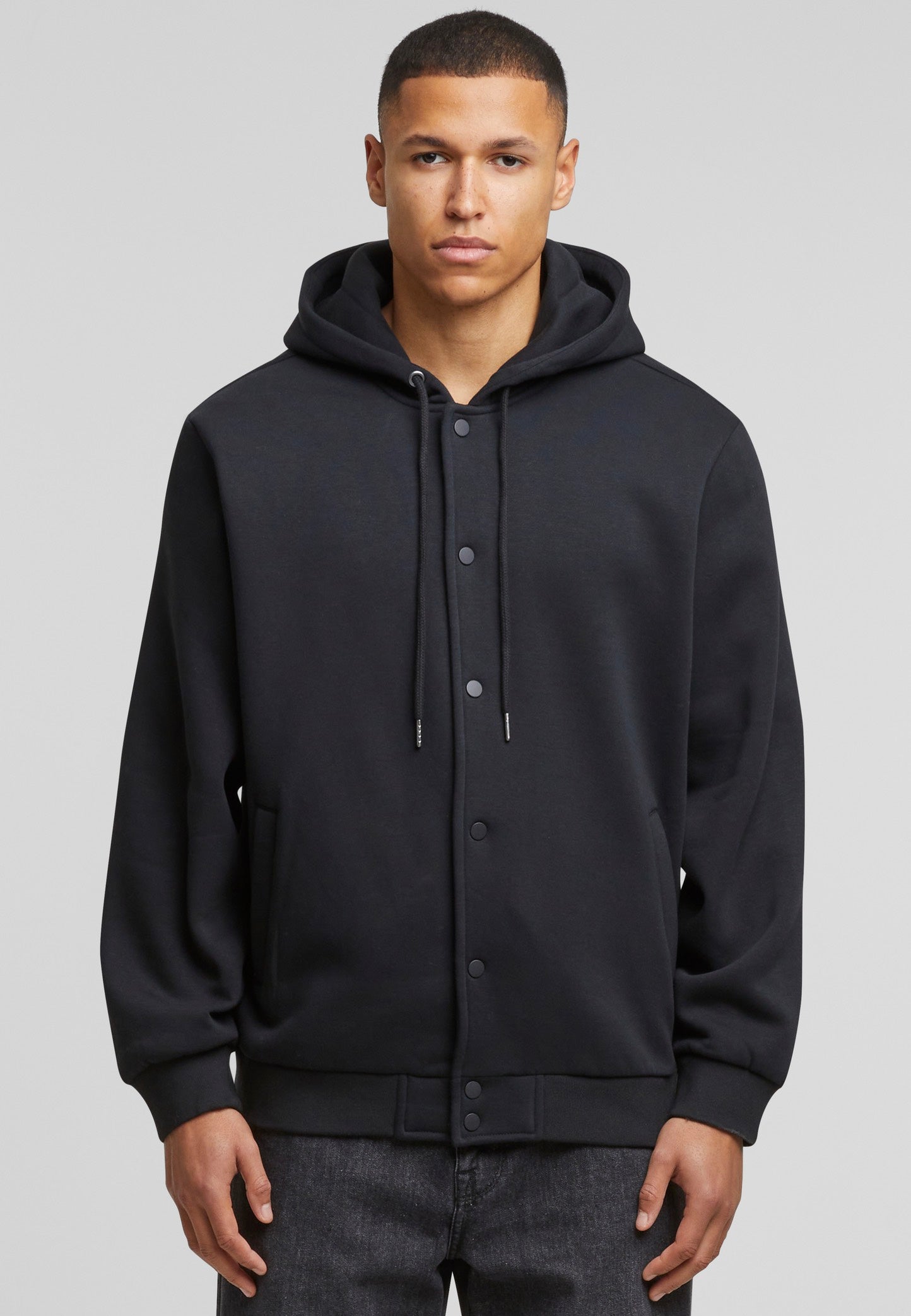 urban-classics-fluffy-fleece-black-veste-polaire-noire-homme-taille-m image 4