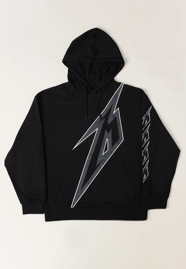 metallica-m-bolt-hoodie-homme-noir-thrash-metal image 1