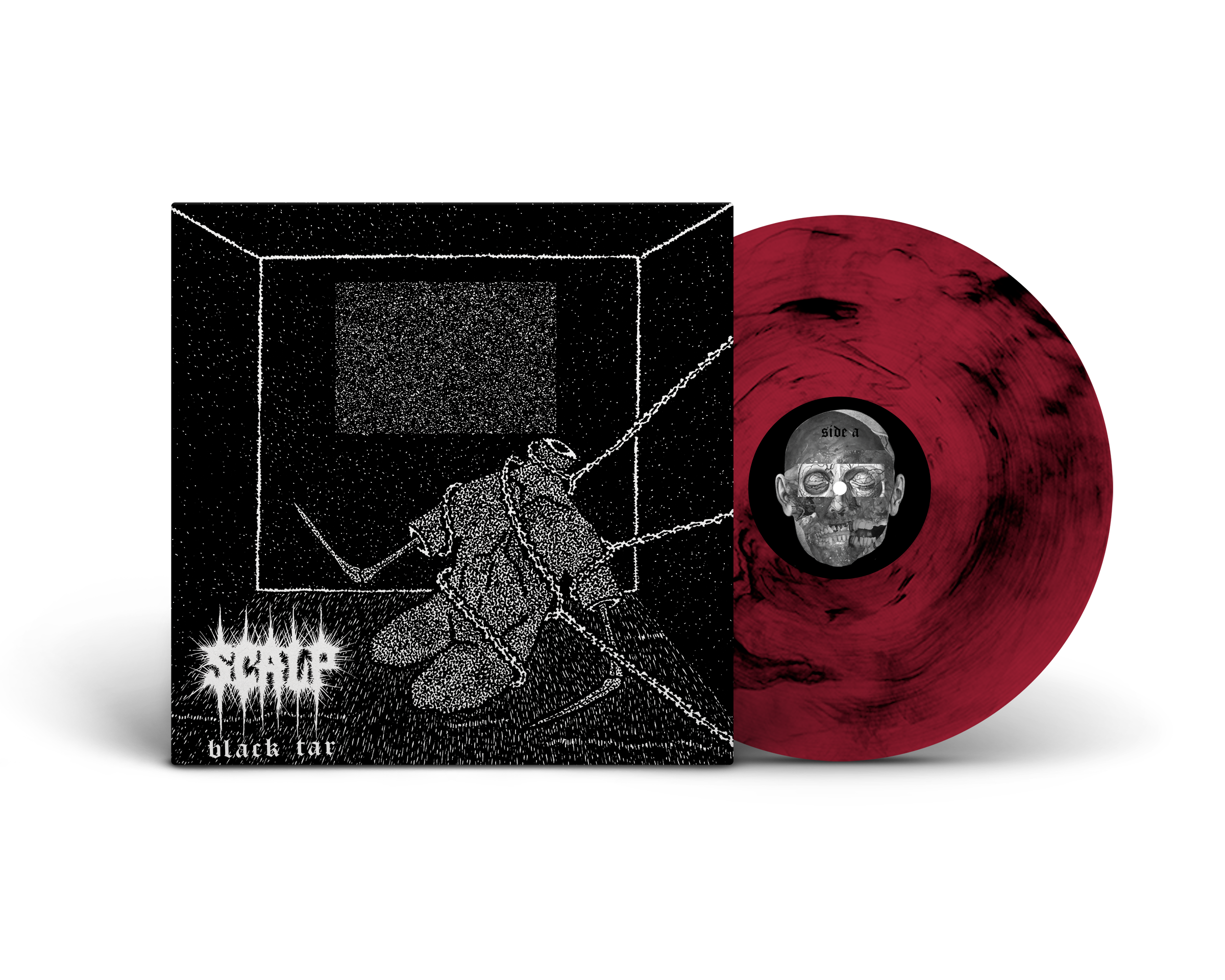 scalp-black-tar-vinyle-lp-white-blue-marble image 6