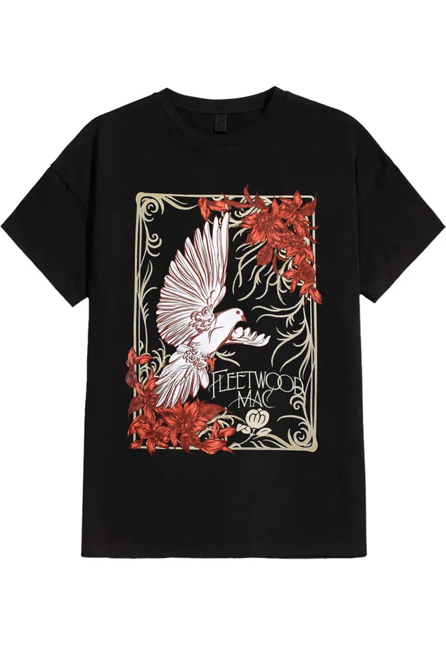 fleetwood-mac-dove-t-shirt-noir-classic-rock image 1