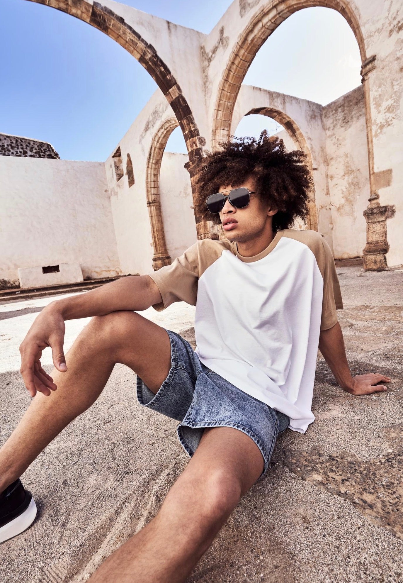 urban-classics-organic-denim-bermuda-short-homme-bleu-w32 image 2