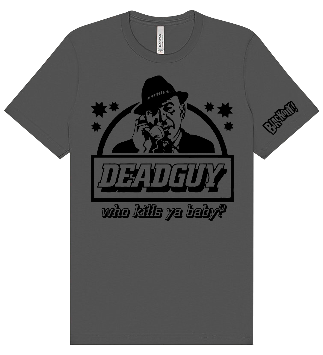 blackout-deadguy-who-kills-ya-baby-t-shirt-gris-taille-l image 1