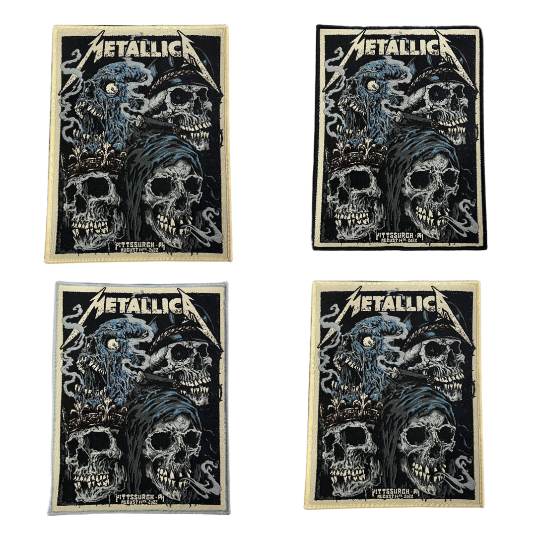 783punx-small-patch-metallica-pittsburgh-2022-patch-tiss-bordure-noire image 1