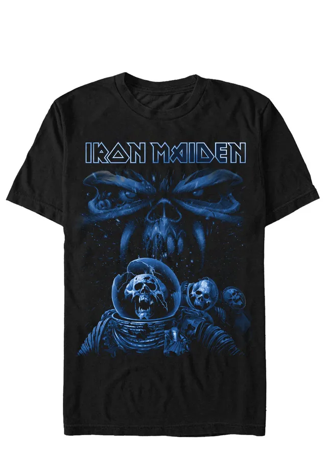 iron-maiden-final-frontier-blue-spaceman-t-shirt-noir image 1