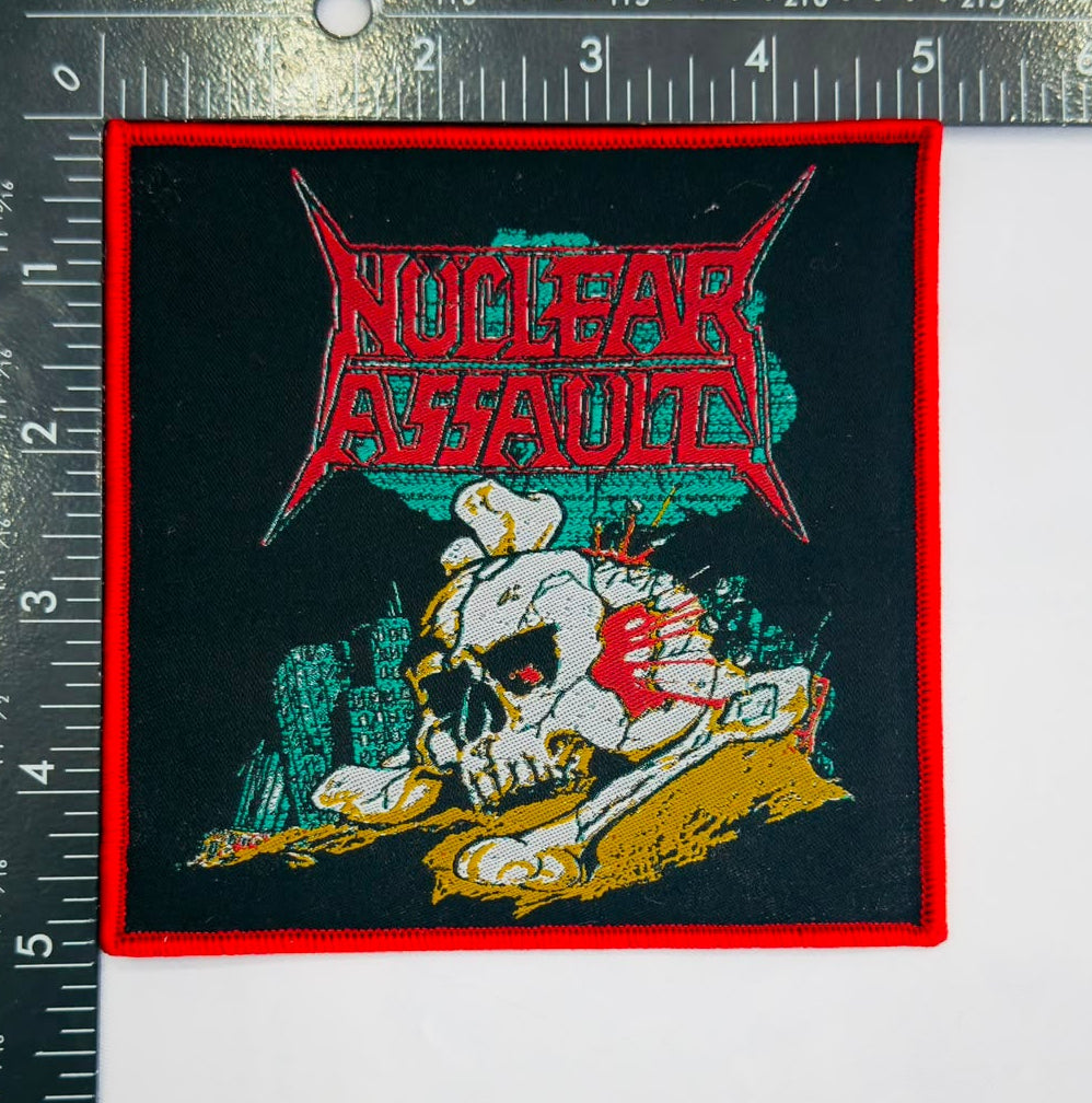 nuclear-assault-handle-with-care-patch-tiss-bordure-noire-1991 image 7