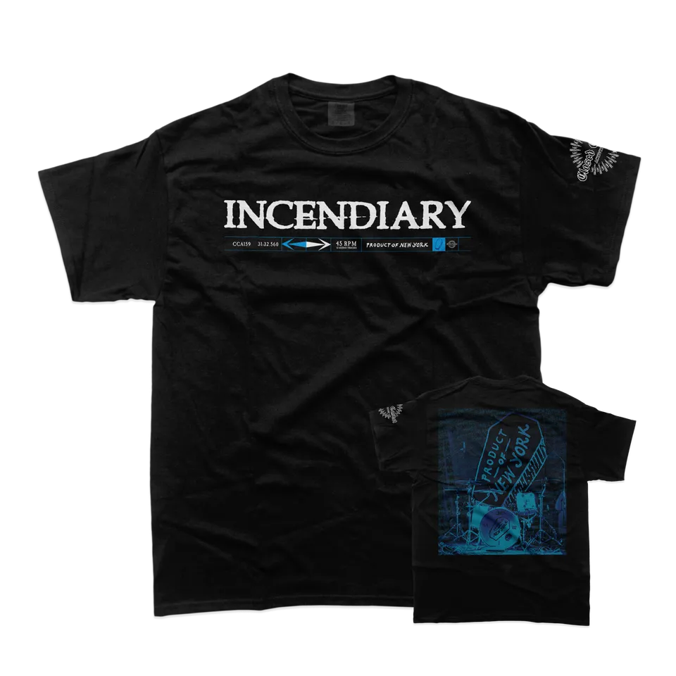 closed-casket-activities-incendiary-product-of-new-york-t-shirt image 1
