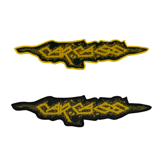 carcass-logo-patch-tiss-oversized-bordure-noire-30-cm image 1