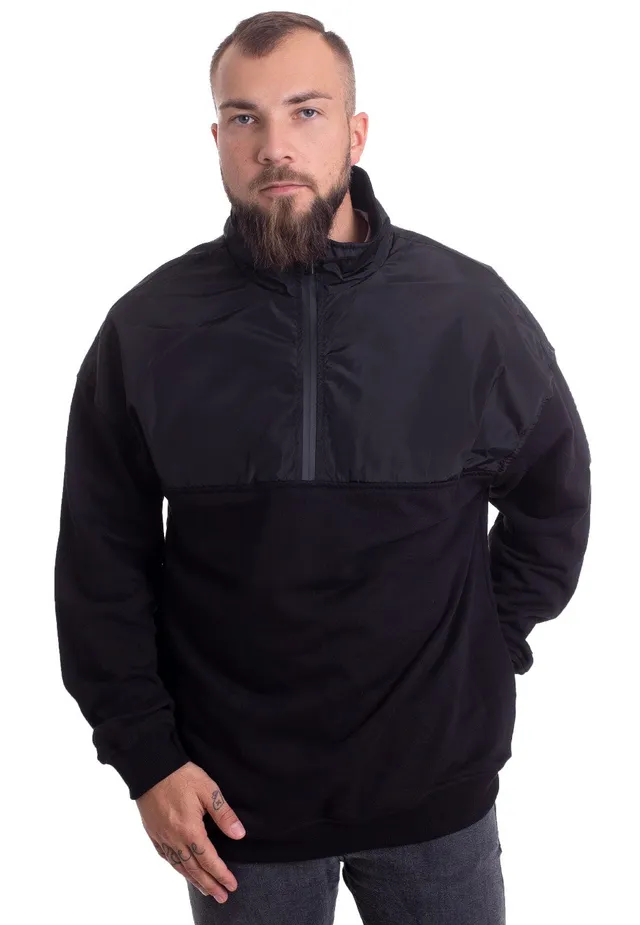 urban-classics-military-troyer-sweat-noir-homme image 1