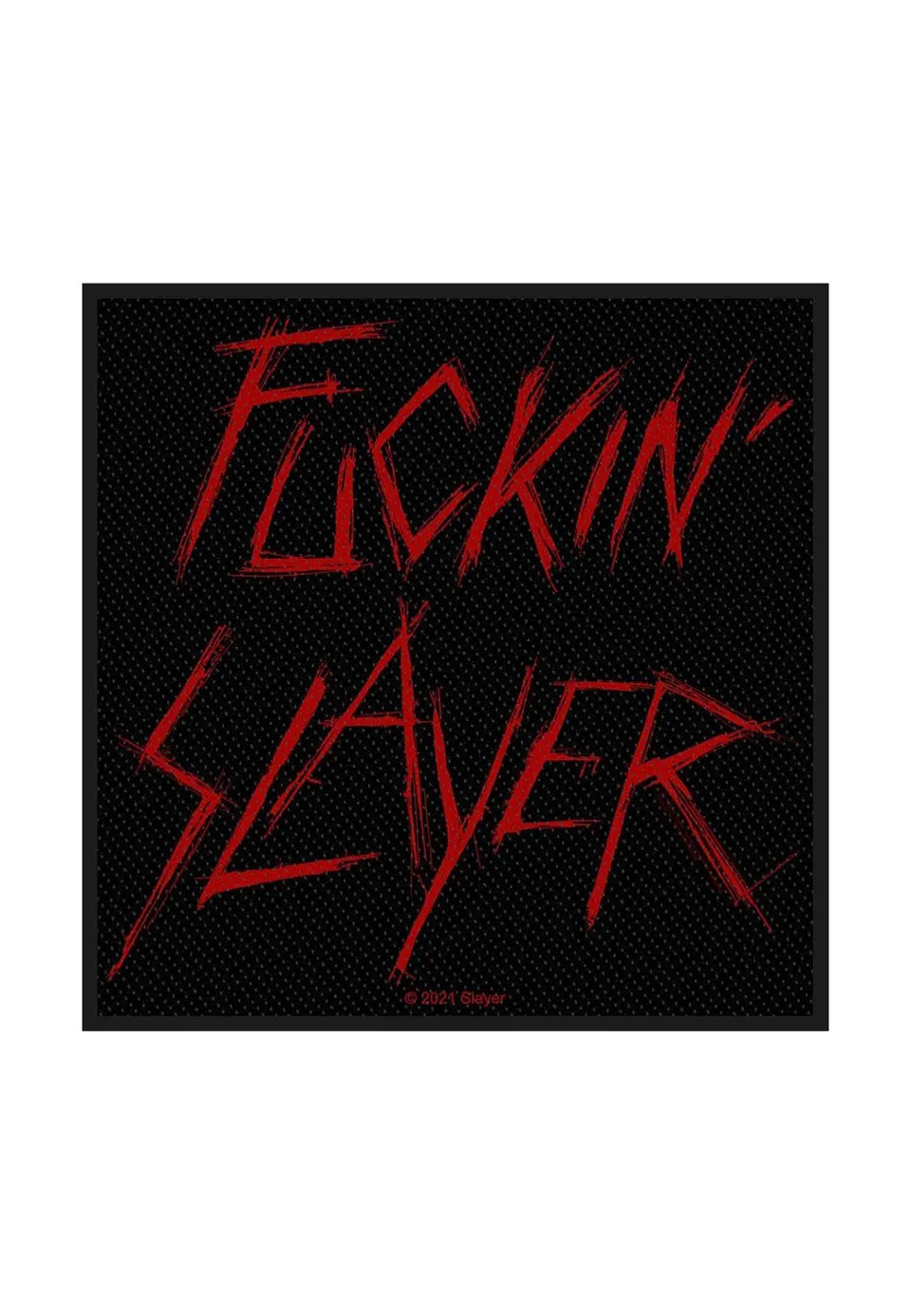 slayer-fuckin-slayer-patch-noir-thrash-metal image 1