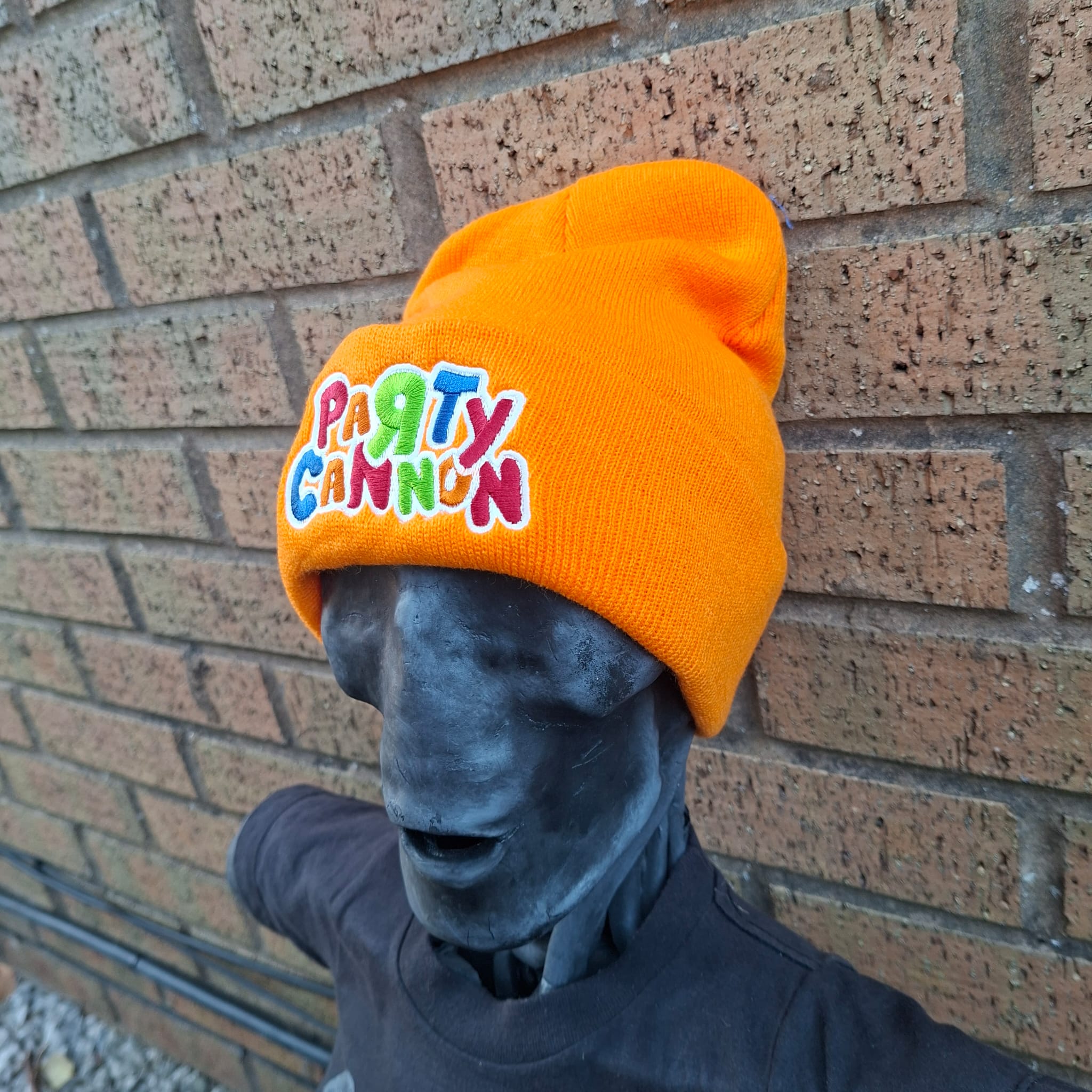 party-cannon-logo-bonnet-orange-phosphorescent-logo-brod image 4