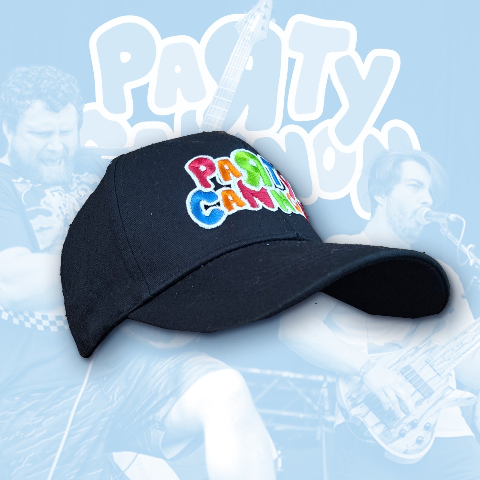 party-cannon-glow-in-the-dark-casquette-baseball-brod-e image 1