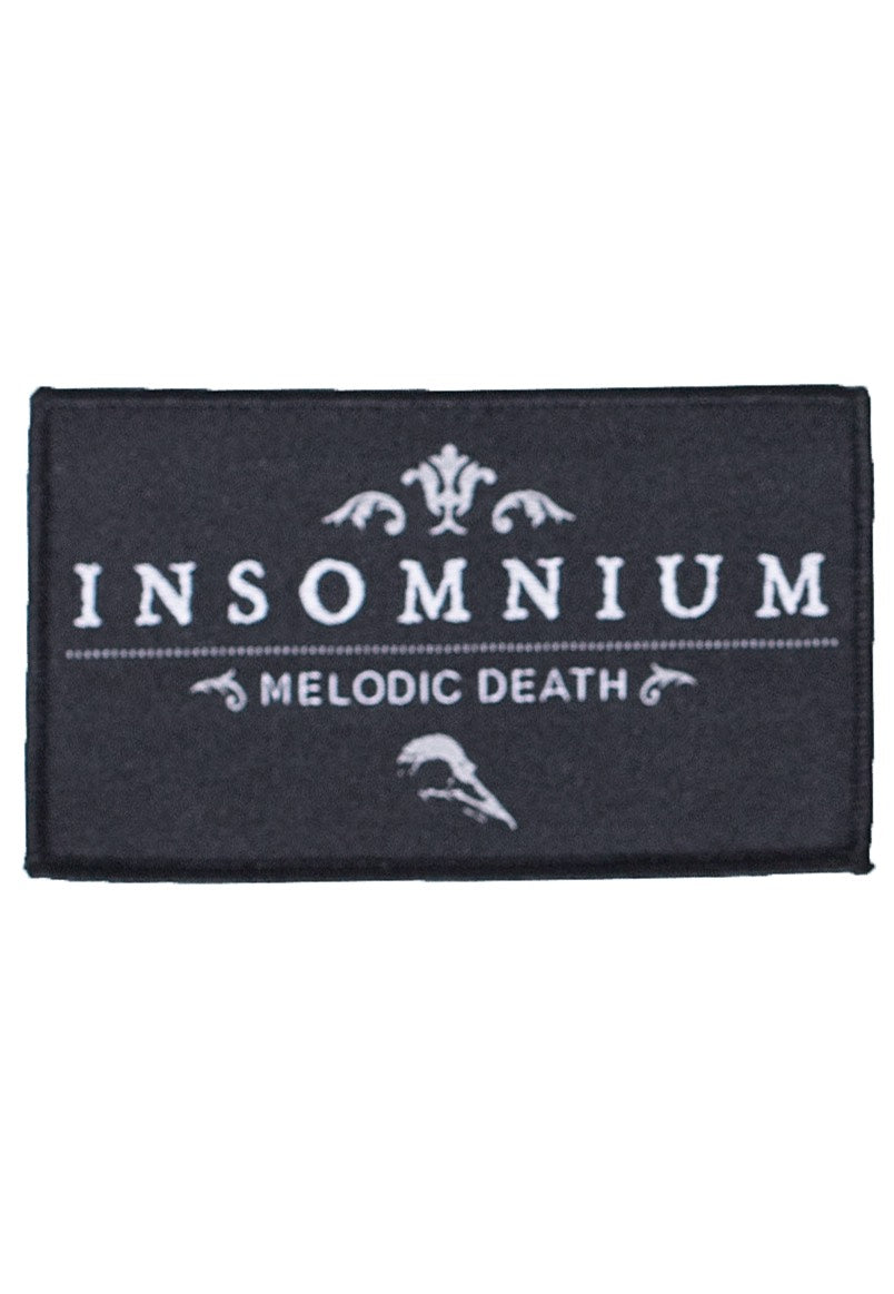 insomnium-melodic-death-patch-cusson-noir-10-cm image 1