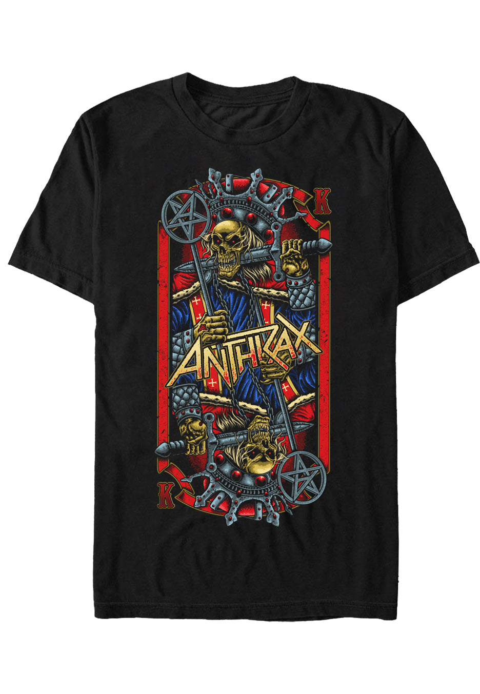 anthrax-evil-king-t-shirt-metal-homme-noir image 1