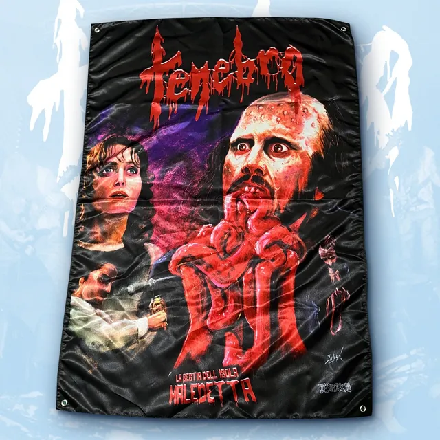 tenebro-la-bestia-drapeau-tissu-100x70-cm image 1
