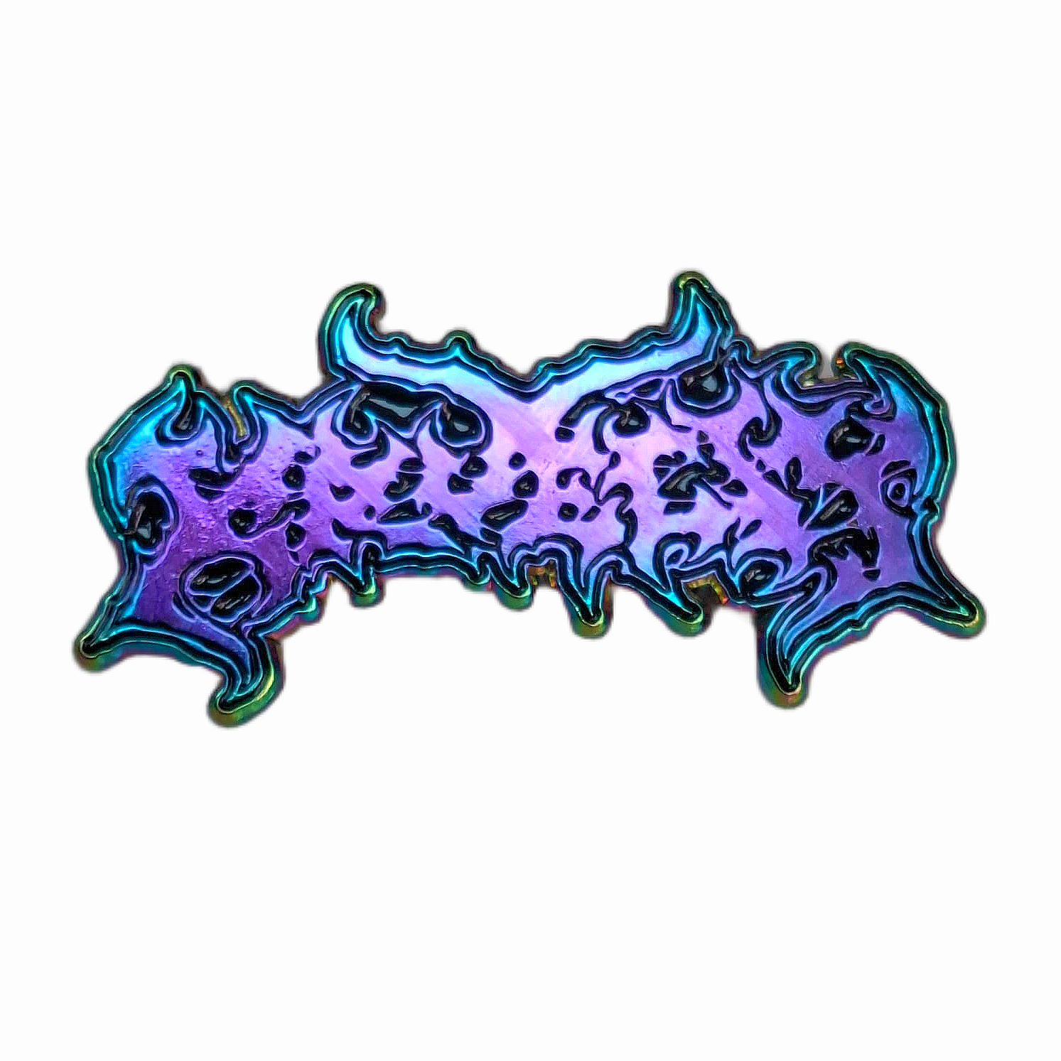 kruelty-logo-pin-mail-58-mm-rainbow-plating image 2