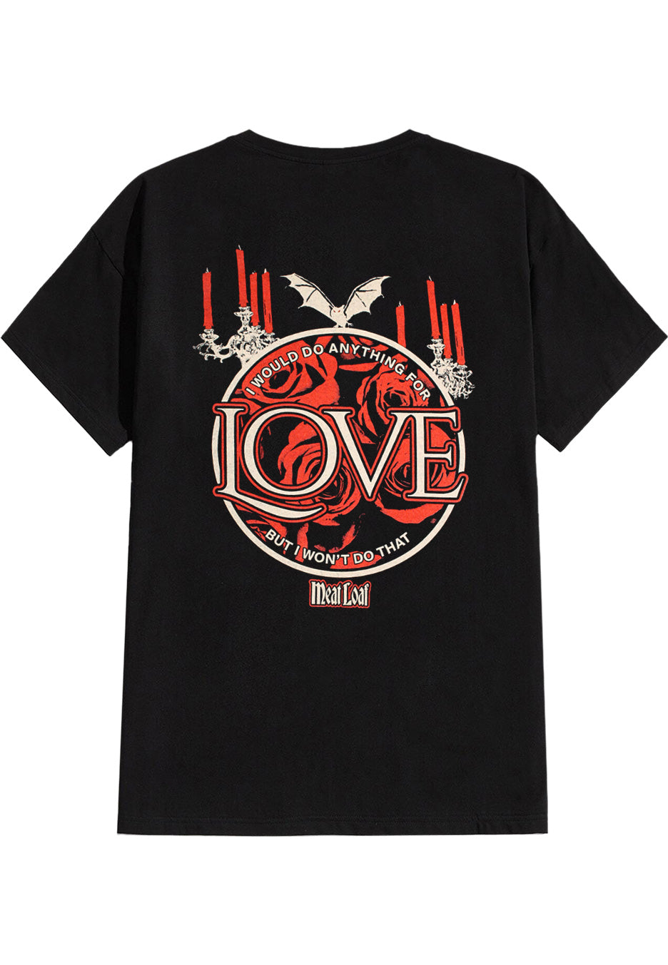 meat-loaf-roses-t-shirt-noir-homme-taille-l image 2
