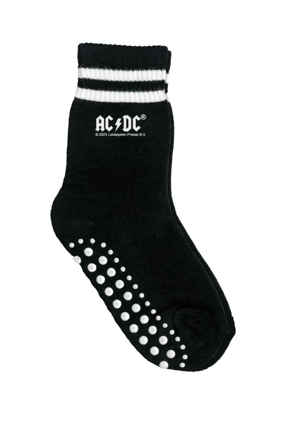 ac-dc-logo-kids-chaussettes-noires-coton-enfant image 1