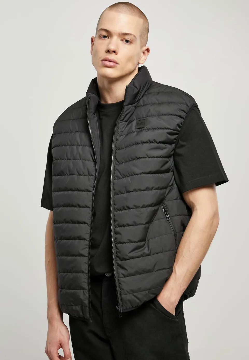 urban-classics-light-bubble-black-gilet-noir-homme-taille-m image 1