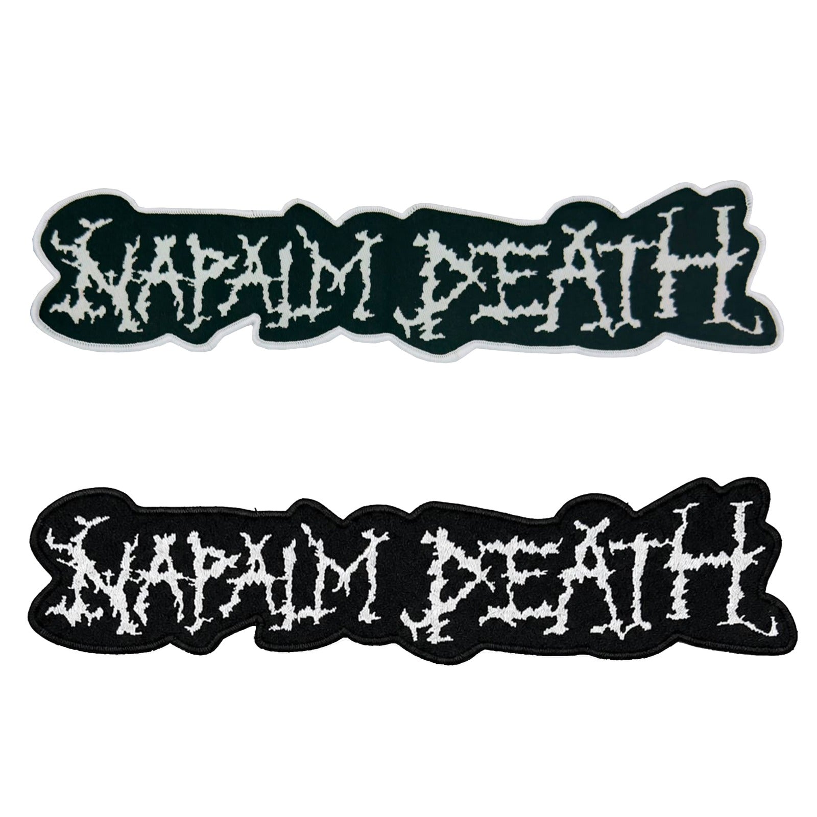napalm-death-logo-backpatch-tiss-oversize-blanc image 1